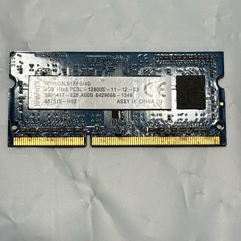 Kingston 4GB PC3L-12800S DDR3L 1Rx8 Laptop Memory Module